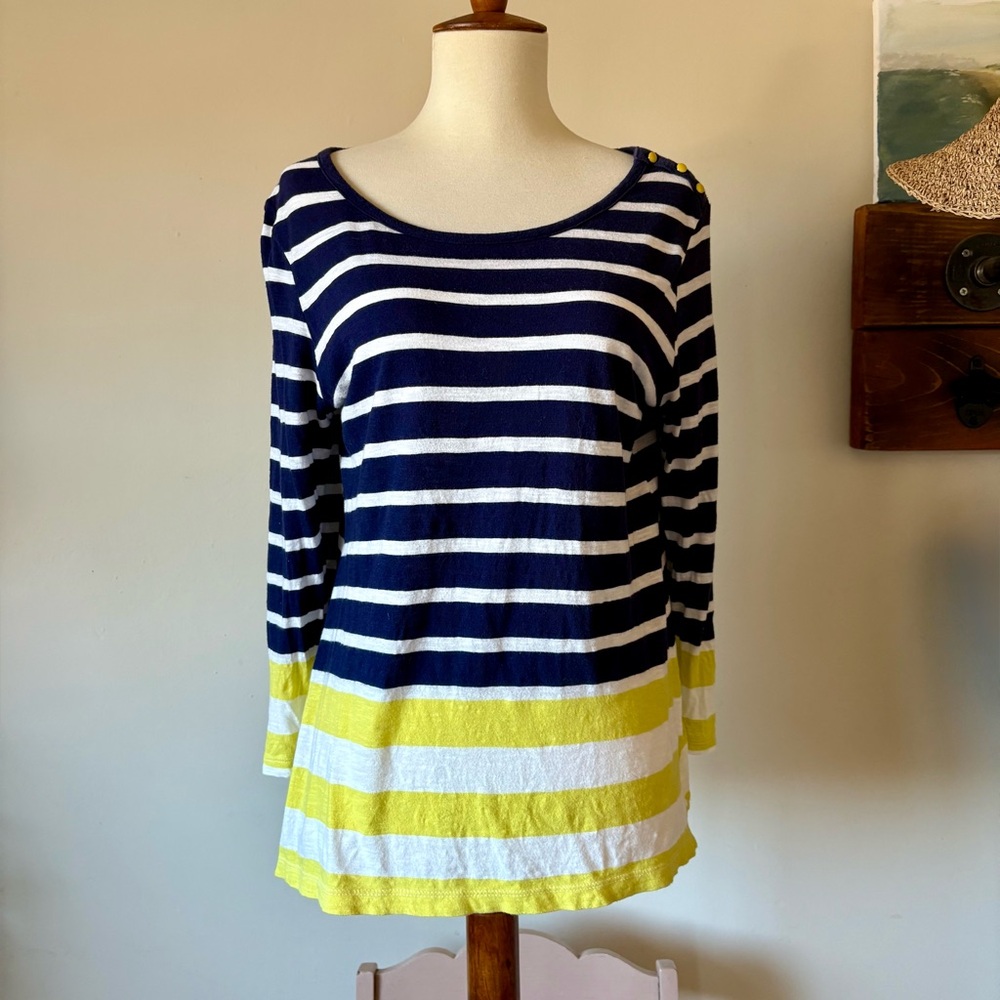 Pilcro and the Letterpress Anthropologie Stripped T Sz S